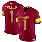 Men & Women & Youth Washington Commanders #1 Deebo Samuel Sr Burgundy 2025 F.U.S.E. Vapor Limited Stitched Jersey,baseball caps,new era cap wholesale,wholesale hats